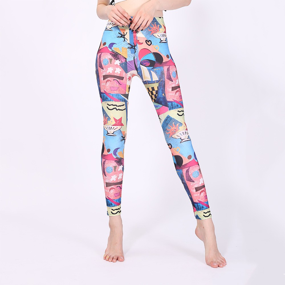 Quần Legging Tập Yoga Gym Rằn Ri 3D BST1 P1654 - LoanTay