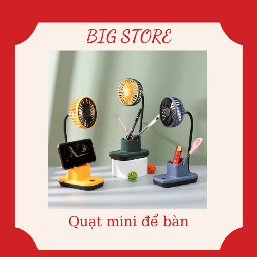 Quạt mini đa năng dùng để trang trí sạc USB tiện lợi(Order)