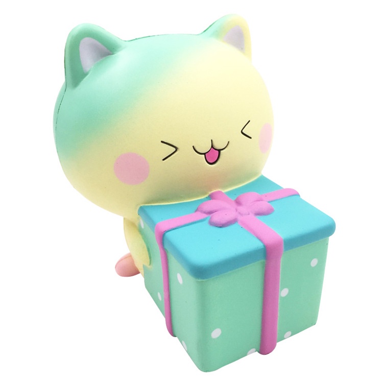 Squishy Lớn JUMBO Hình gấu ôm hộp quà Đồ Chơi Xốp Giảm Stress Hình mềm mịn dễ Thương đàn hồi Cho Bé