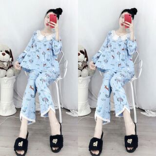 Đồ bộ tole tiểu thư combo