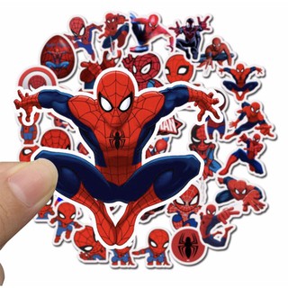 Set 10 sticker người nhện không trùng hình