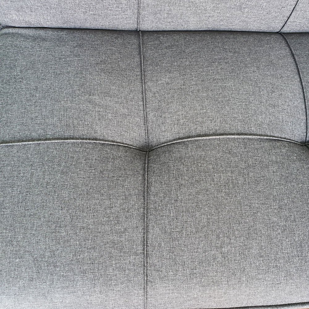 Ghế sofa giường + 2 ghế đôn kiểu mới - Sofa bed vải bố mịn mát - Màu xám lông chuột
