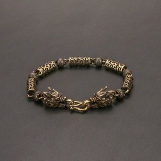 Vòng đeo tay bằng đồng nguyên chất cổ điển dành cho nam và nữ