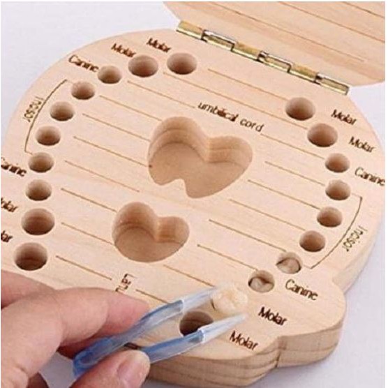 Hộp đựng răng sữa cho bé yêu hình bé trai bé gái quà tặng cho bé trẻ em