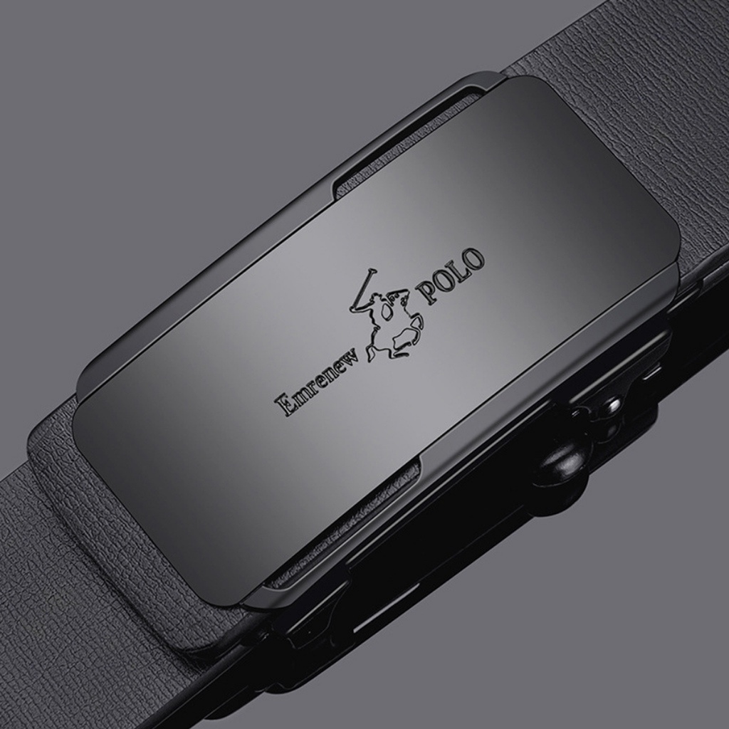 Thắt lưng nam cao cấp, dây nịt nam da bò EMRENEW POLO M2, full hộp