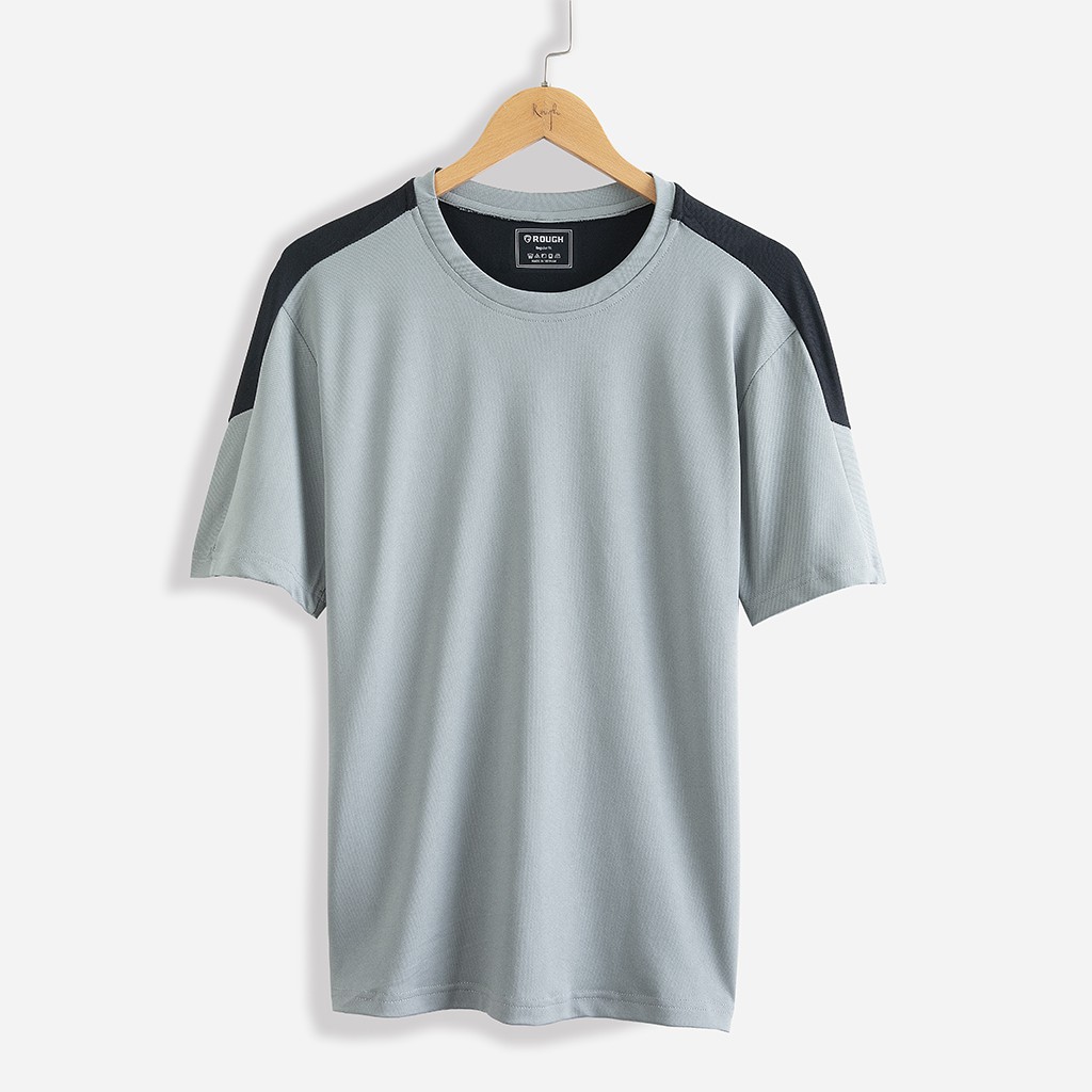 Áo Thun Nam Thể Thao Rough Chất Cotton Cá Sấu 5 Màu Phối Vai Trẻ Trung | BigBuy360 - bigbuy360.vn