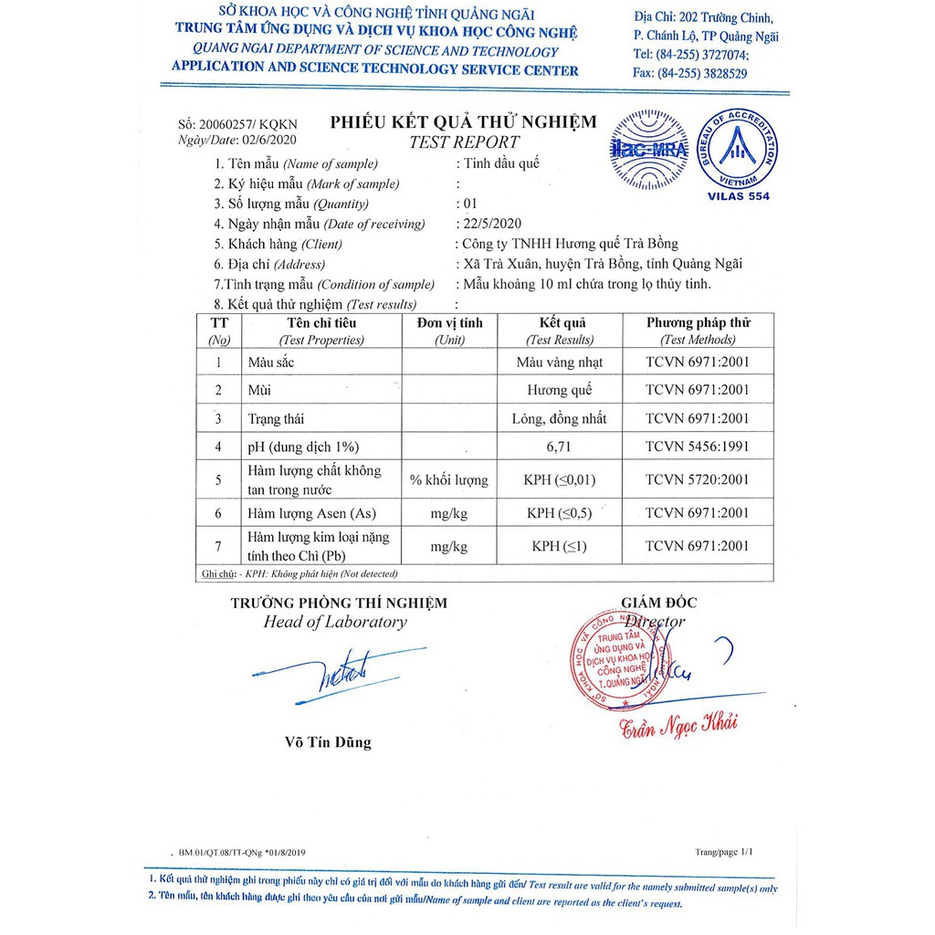 Tinh Dầu Lá Quế Nguyên Chất - Hương Quế Trà Bồng 10ml
