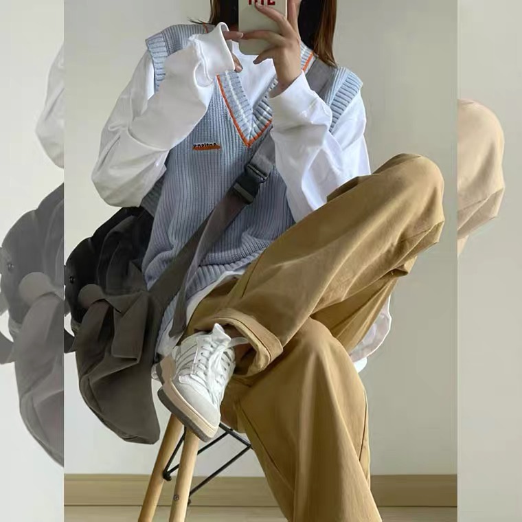 Áo Không Tay Cổ Chữ V Dáng Rộng Nhiều Màu Sắc Thời Trang Dành Cho Nam Và Nữ