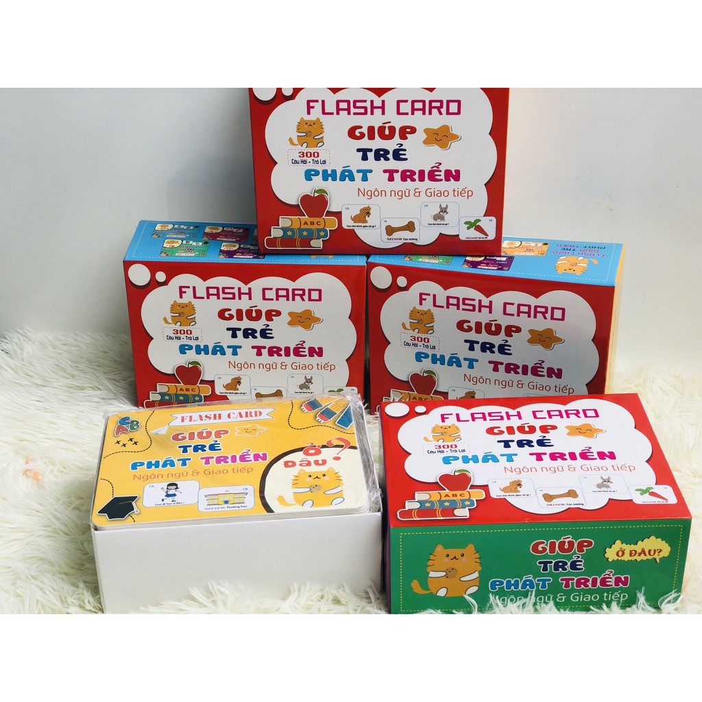 Bộ flashcard giúp trẻ phát triển ngôn ngữ và giao tiếp - Thẻ học thông minh
