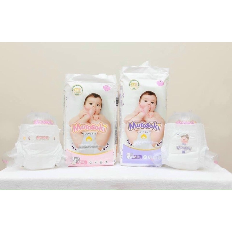 Bỉm quần MURASAKI size M-L-Xl-Xxl-Xxxl 50-100 chiếc