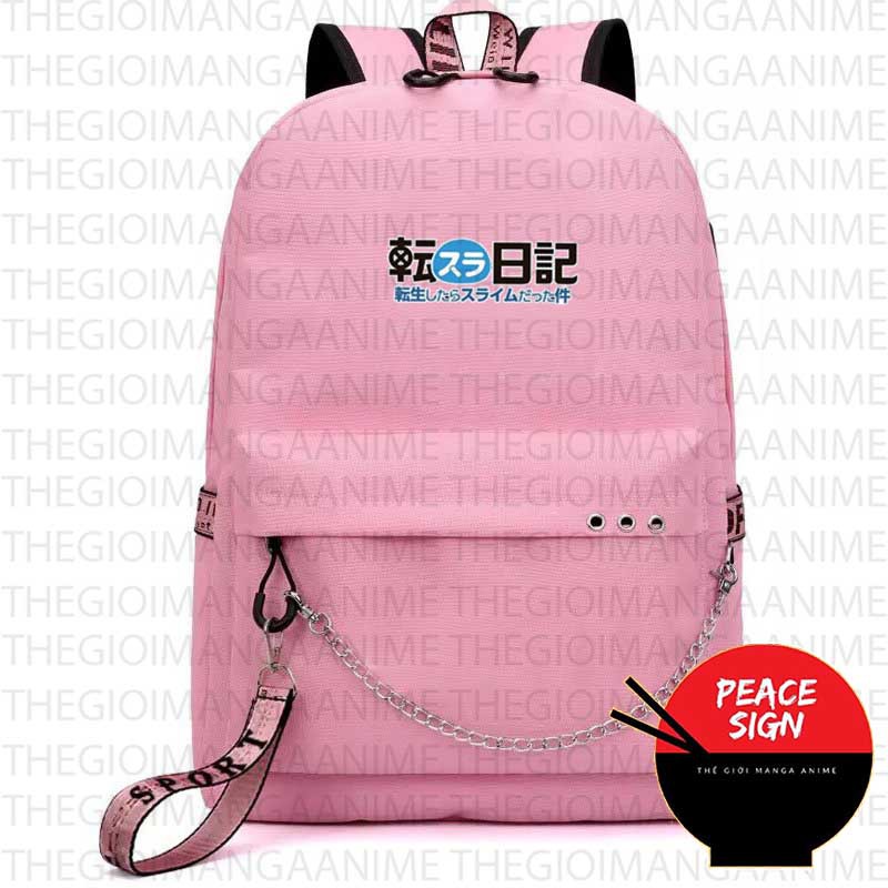 Balo thông minh HỒNG in hình Tensei-shitara Slime datta Ken Lúc đó, tôi đã chuyển sinh thành Slime