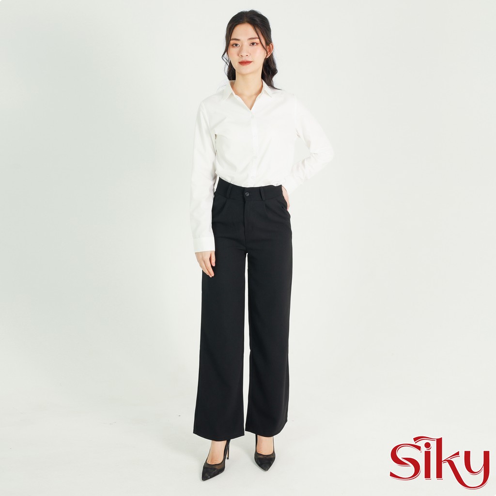 Quần ống rộng culottes xuông dài 100cm - SLIKY | BigBuy360 - bigbuy360.vn