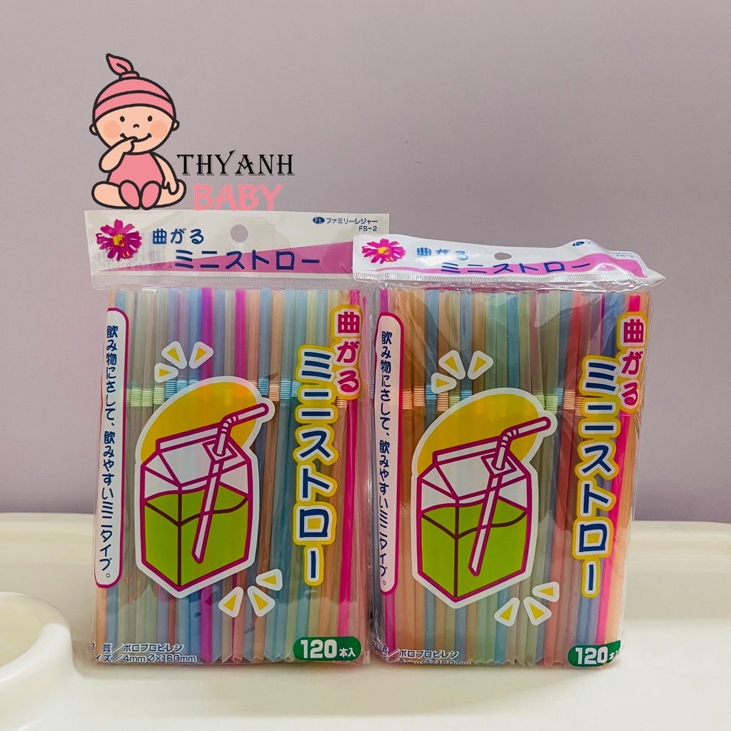 Set 120 ống hút nhựa - Nhật Bản
