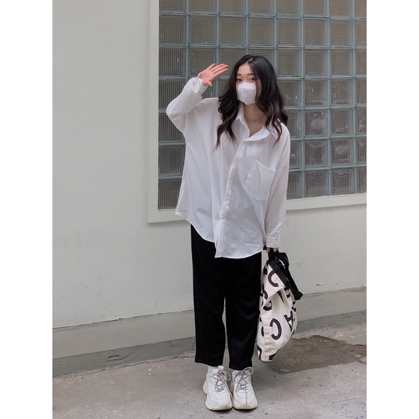 áo sơ mi vạt tôm cổ đức túi ngực SA461 LOLLIE STUDIO