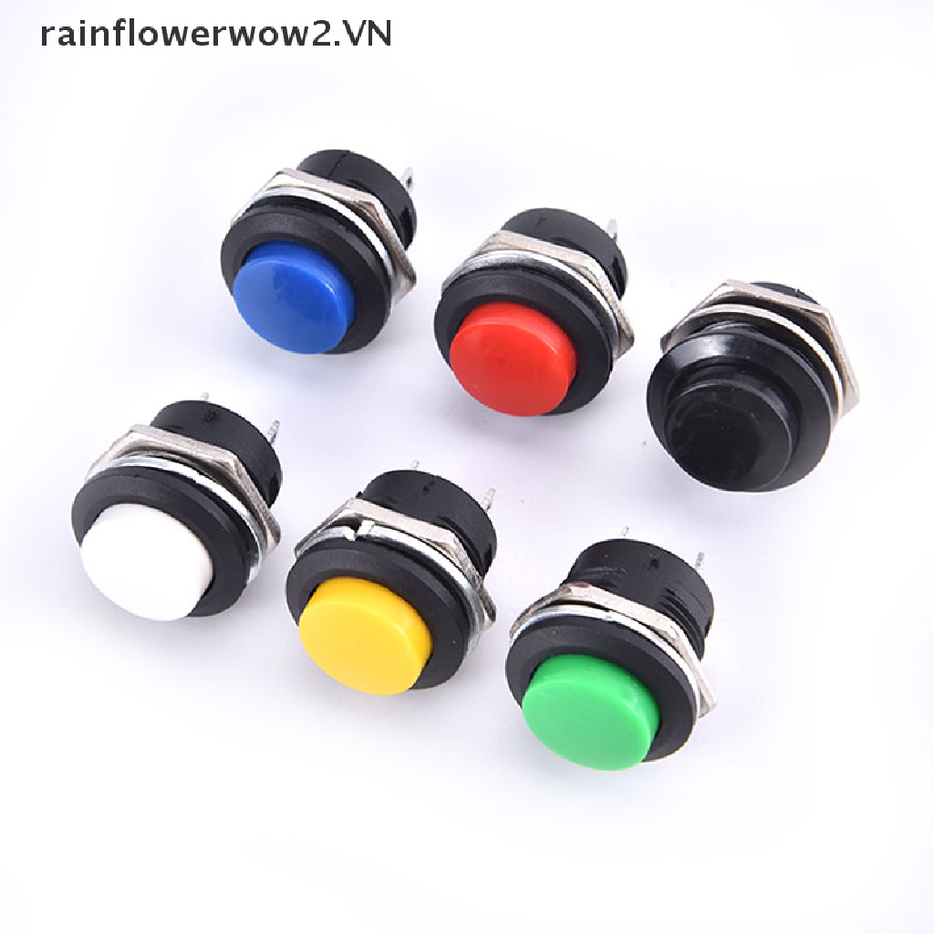 Công Tắc Nhấn Bật / Tắt Đèn LED Xe Hơi 16mm 12V-24V Bằng Kim Loại Chống Thấm Nước