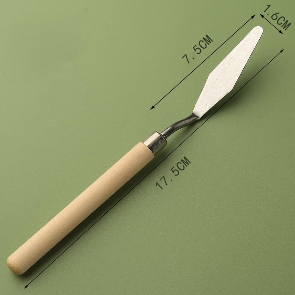 Set 7 Dao Trộn Màu Sơn Dầu Bằng Thép Không Gỉ