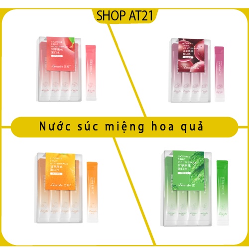 Combo 20 gói nước súc miệng hoa quả nội địa trung, thơm miệng, nhỏ gon - ảnh sản phẩm 1