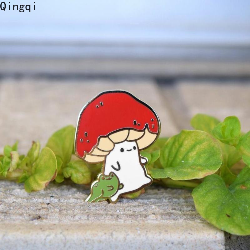 Ghim cài áo Miss Zoe hình mèo/ nấm/ ếch hoạt hình đáng yêu