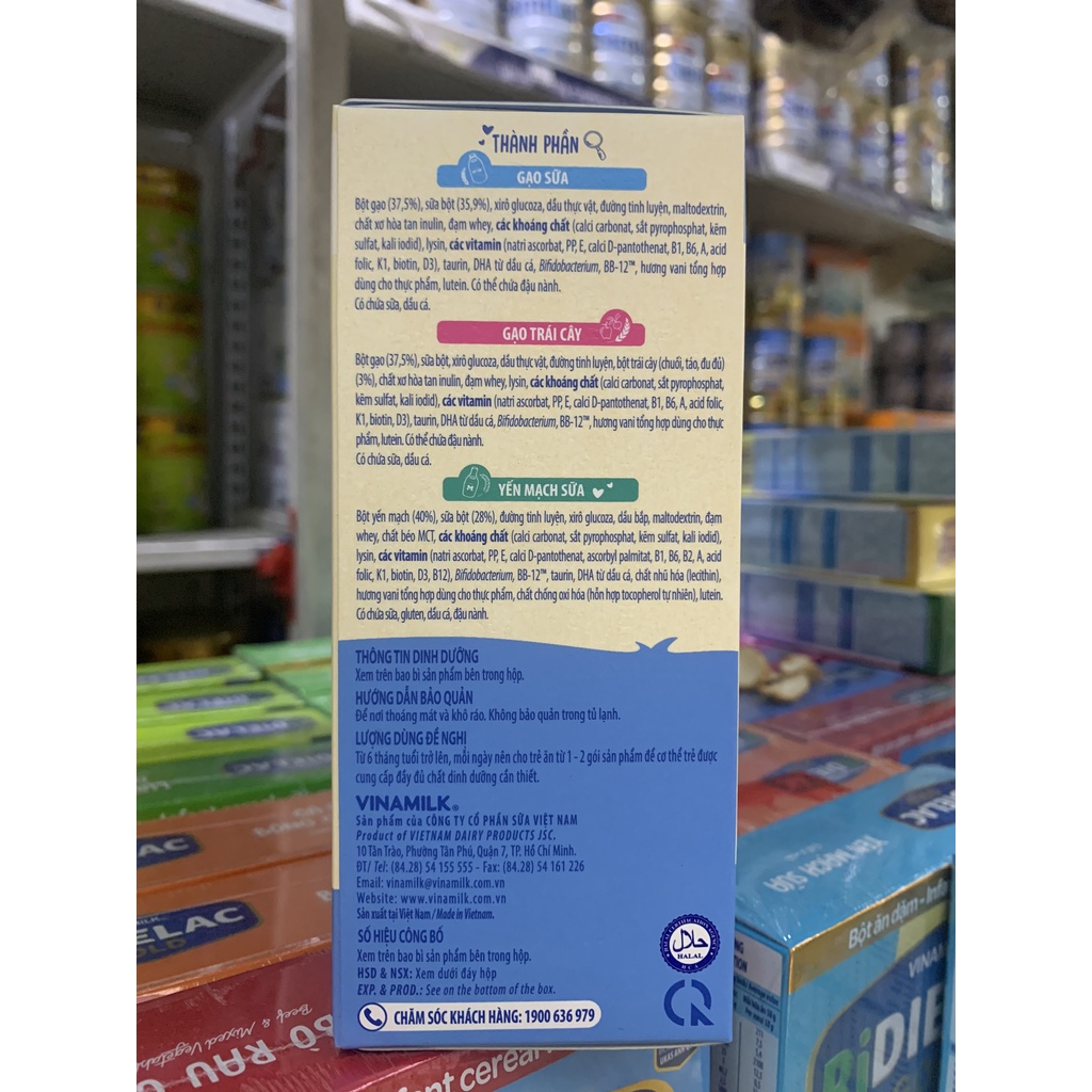 BỘT ĂN DẶM RIDIELAC GOLD 4 Gói VỊ NGỌT - HỘP GIẤY 200G