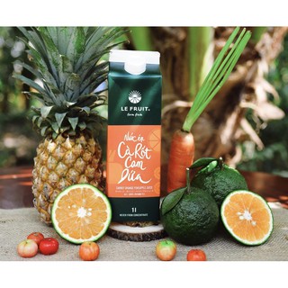 Nước ép cà rốt, cam, dứa Le Fruit hộp 1L