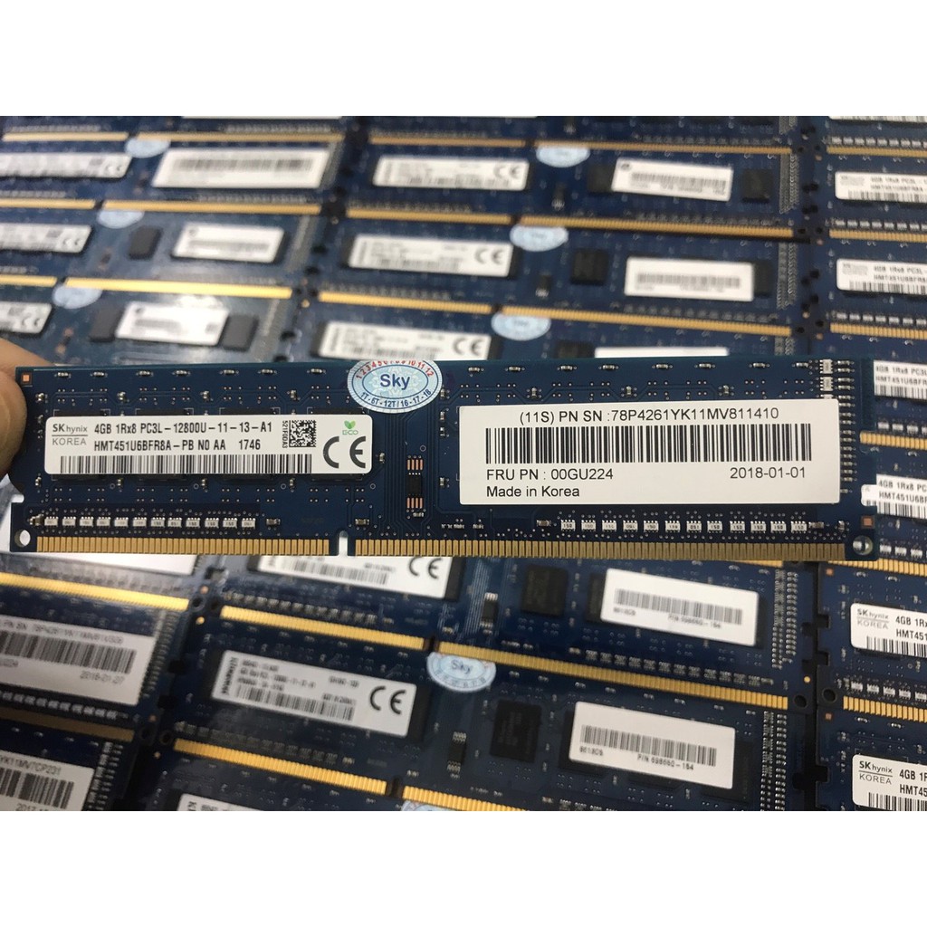 RAM Đồng Bộ Sam Sung, SK HYNIX DDR3 4GB PC3 -12800S BUS 1600MHZ