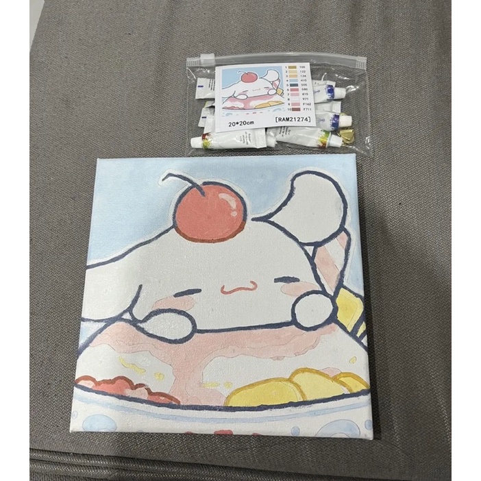 Tranh Số Hoá Tô Màu Cho cặp đôi - Tranh decor bàn học 20*20