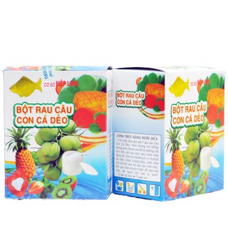 Bột Rau Câu Con Cá Dẻo Hộp 12 Gói