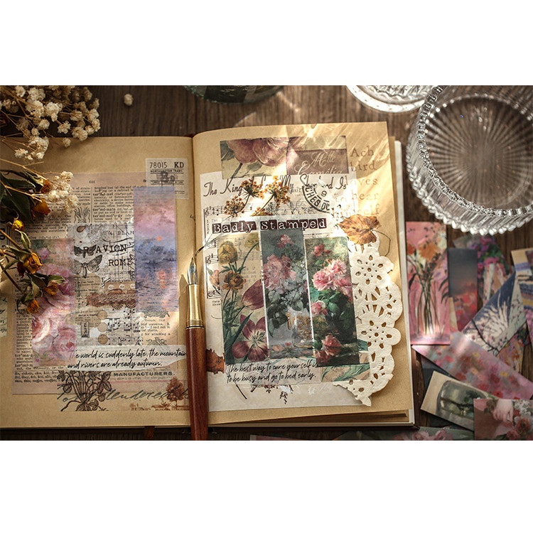 Sticker thư viện ảnh sáng tạo trang trí Scrapbook, sổ tay, vở (Bộ 50 sticker) - [ 093 ]