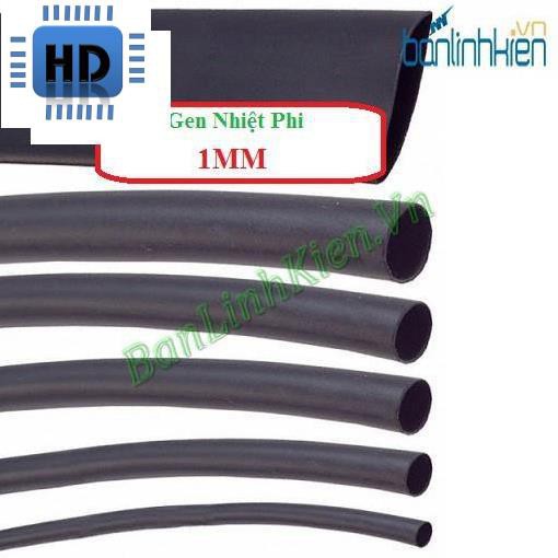 Gen Co Nhiệt Phi 1 Đen (1 Mét) zin HD1