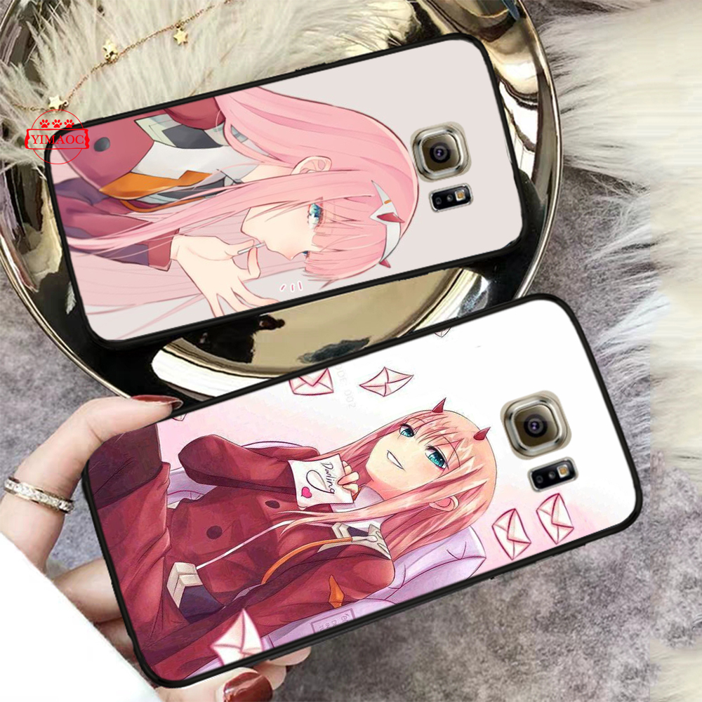 Ốp Điện Thoại Mềm Hình Franxx Wiki Zero Two Anime 20g Cho Samsung S7 Edge S8 S9 S10 Plus Plus S10e