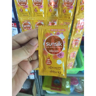 Dây 12 gói dầu gội sunsilk mềm mượt