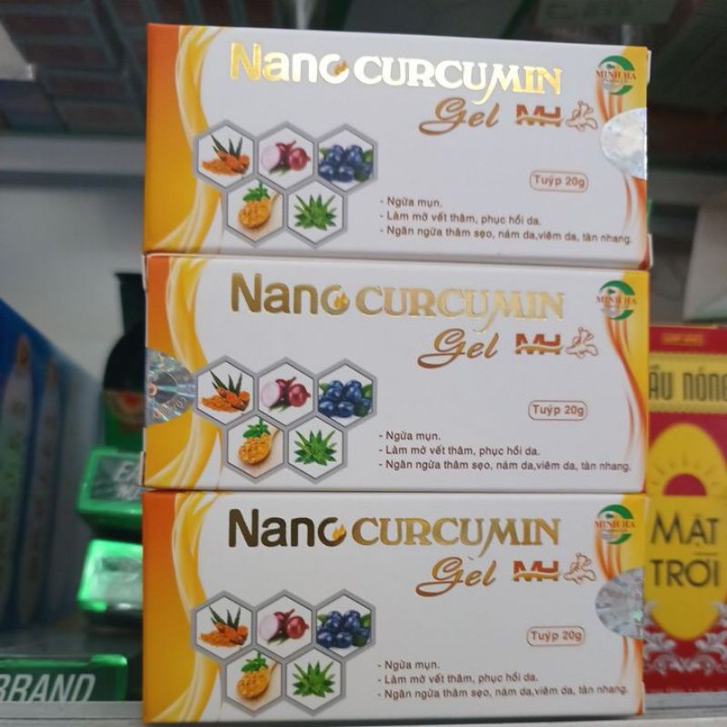 Gel dưỡng da  ngừa mụn Nano curcumin MH