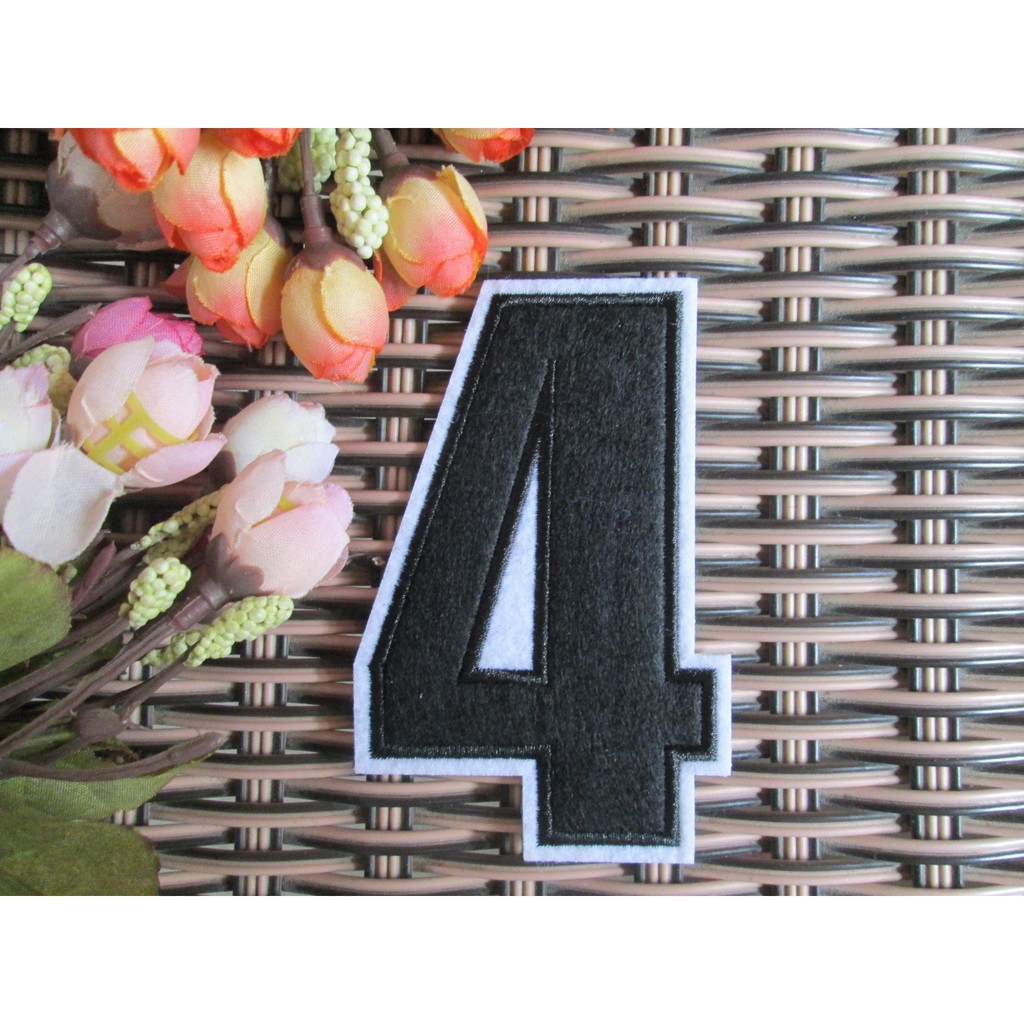 Bộ 10 sticker ủi thêu hình chữ số từ 0-9
