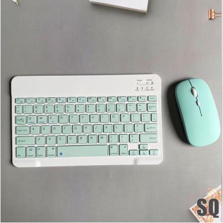 Bộ Bàn Phím Và Chuột Bluetooth Không Dây 10 Inch Cho Android / ios / iPad / Macaron / tablet