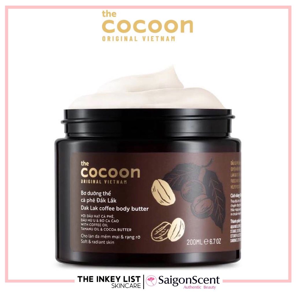 Bơ dưỡng ẩm cơ thể Cocoon Dak Lak Coffee Butter Body ( 200mL )