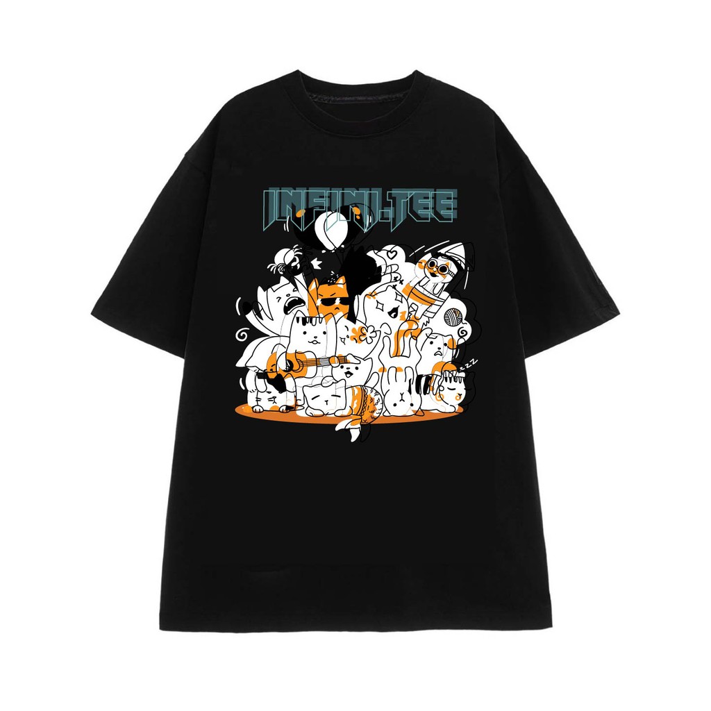 Áo thun INFINITEE Fni0362, Thun 100% Cotton - form rộng Unisex.