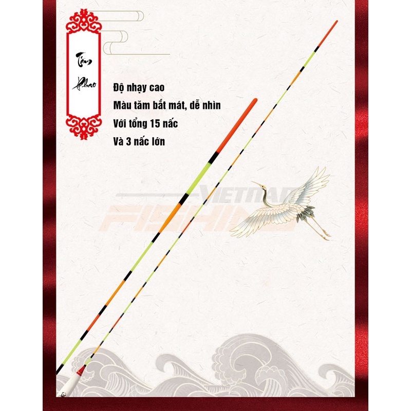 Phao Lông Công Đạt Ma Cao Cấp - Phao Lông Công Đạt Ma 604, Phao Câu Đài Lông Công