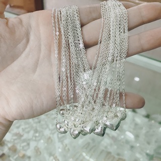 Dây chuyền tim bạc ta rẻ vô địch