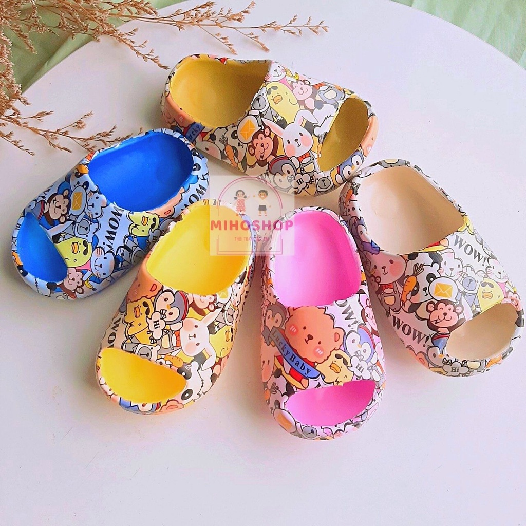 Dép Bánh Mì Gấu Wow Cực Hot Cho Bé Trai Bé Gái Size 20-25 Mihoshop