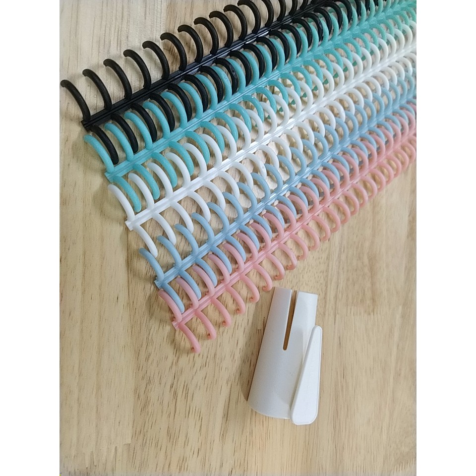 COMBO 5 thanh còng nhựa A4 30 lỗ- 5 set bìa làm sổ planner bullet journal DECORME