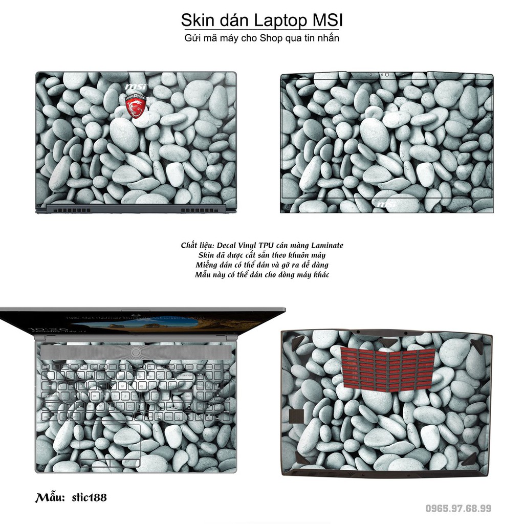 Skin dán Laptop MSI in hình Hoa văn sticker _nhiều mẫu 31 (inbox mã máy cho Shop)