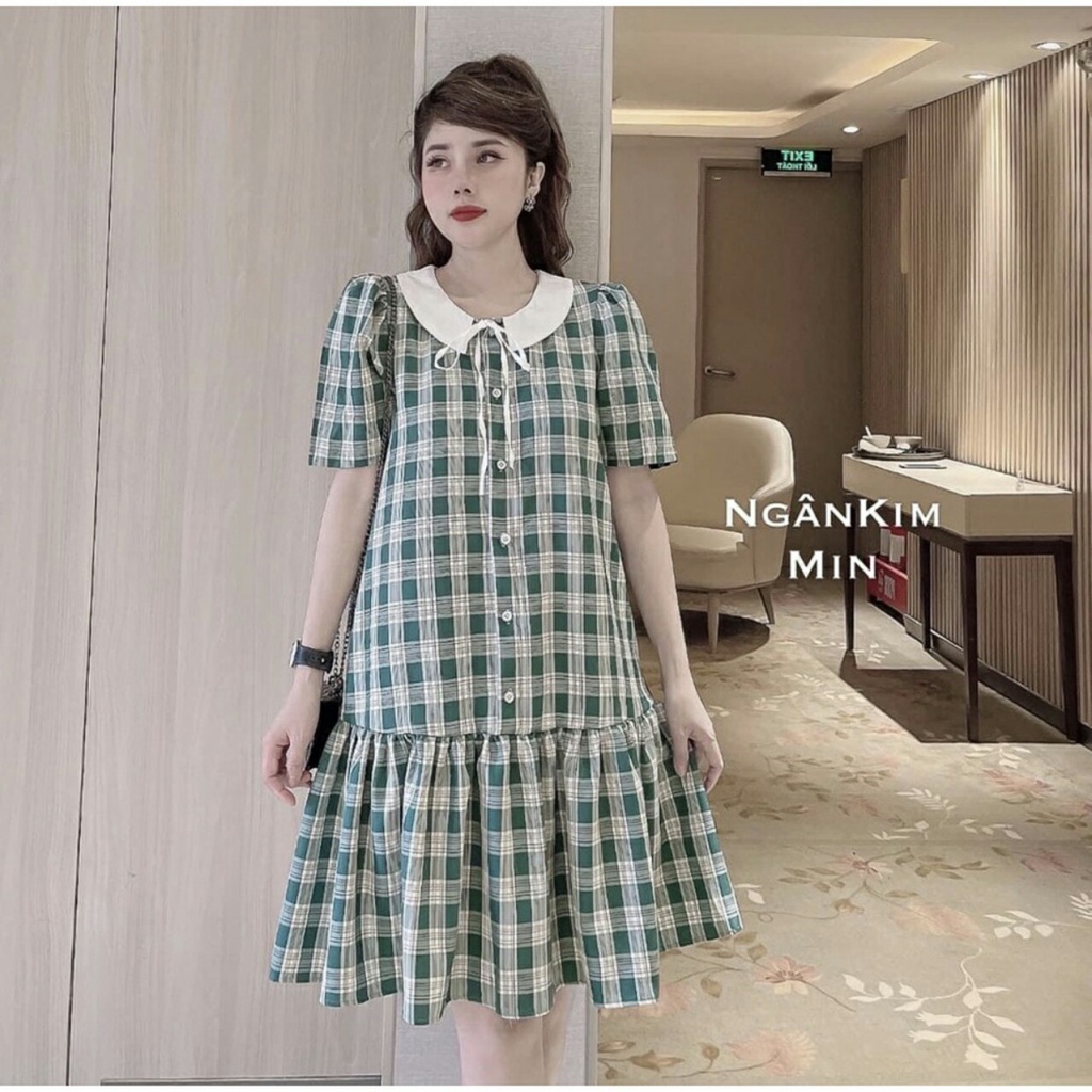 Váy Bầu Mùa Hè. Đầm Bầu Thiết Kế Dáng Suông Đuôi Cá Tay Ngăn Chất Lụa Mềm Mát AO28 Lin Store66