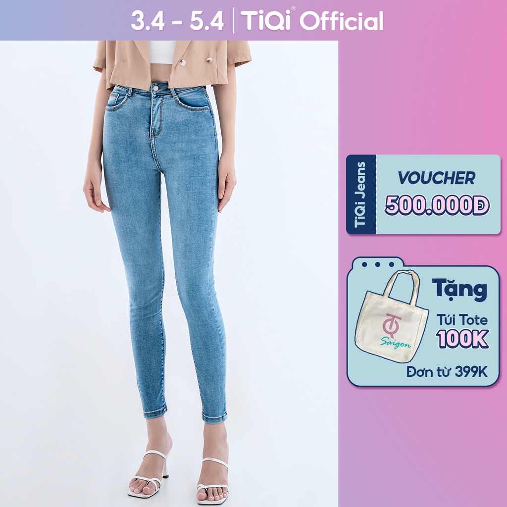 Quần Jean Skinny Nữ Lưng Cao Tôn Dáng Form Ôm TiQi Jeans G1-507