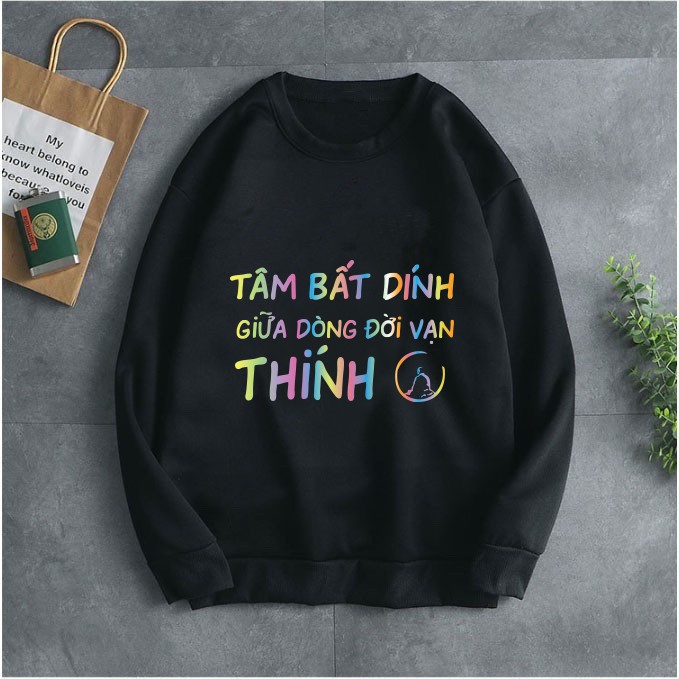 [Xả Kho] Áo Sweeter Nỉ Trơn Dài Tay Thả Thính Hot Phản Quang LÂM PHONG SHOP