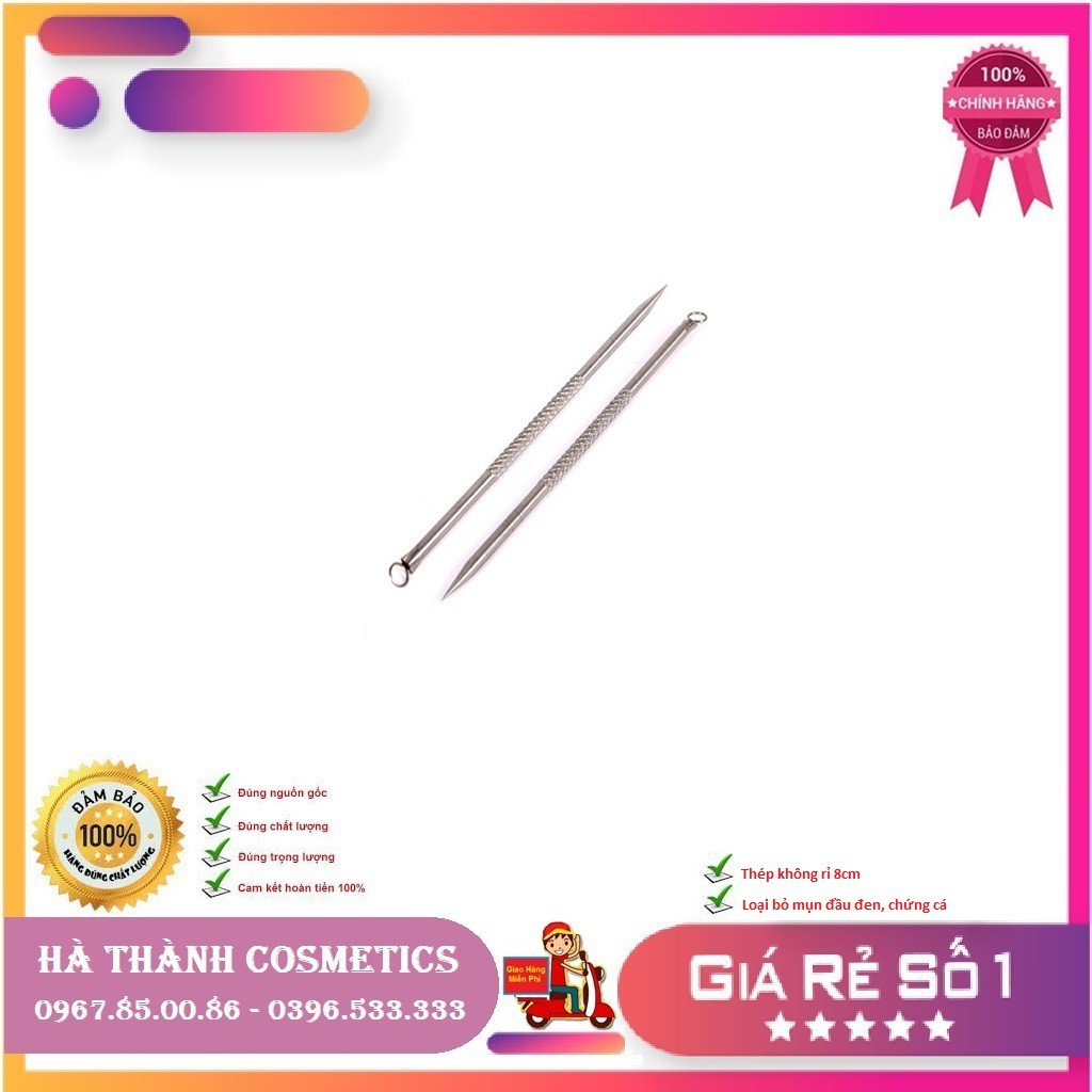 Cây nặn mụn 2 đầu -12cm thép không rỉ -HT142