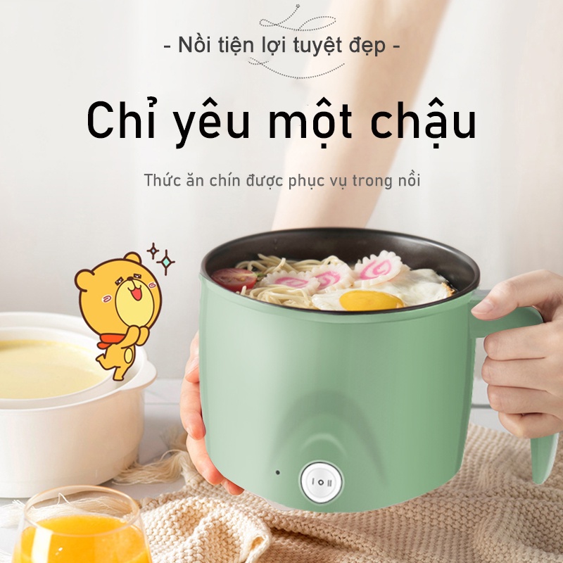 SJ0037 Nồi cơm điện nhỏ ở ký túc xá điện đa năng  nấu ăn sinh