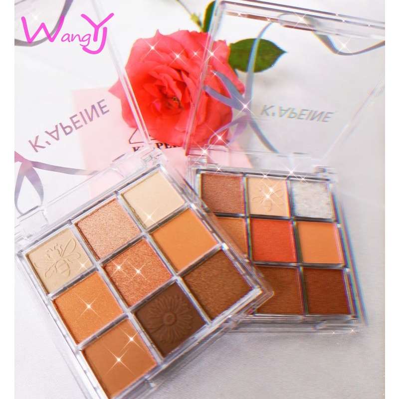 [Hàng mới về] Bảng phấn mắt K'APEINE với 9 màu lì mờ ánh nhũ thời trang | BigBuy360 - bigbuy360.vn