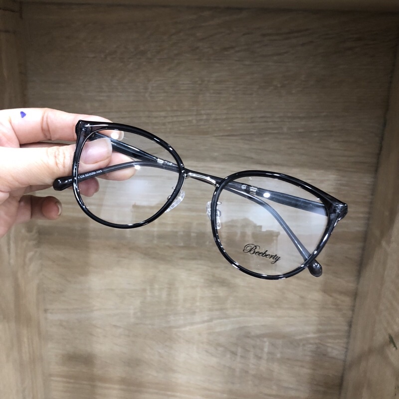 Gọng kính dáng tròn mèo cao cấp