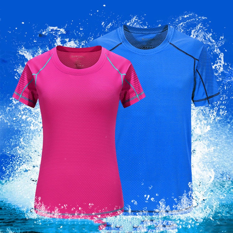 Áo thun thể thao ngắn tay khô nhanh 6 màu tùy chọn size XL-8XL