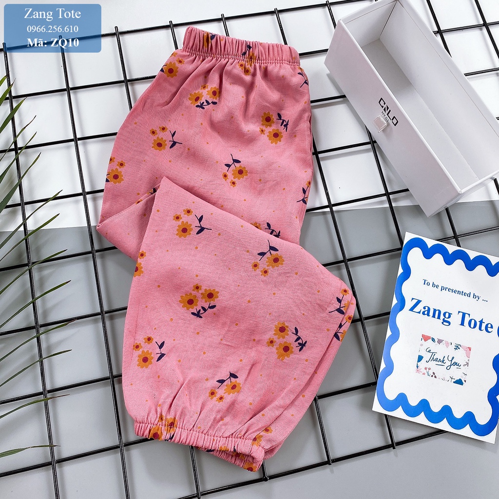 ZQ10 - Quần hoa Alibaba cho bé gái chất đũi lạnh Thái cao cấp cực xinh đáng yêu - Zang Tote